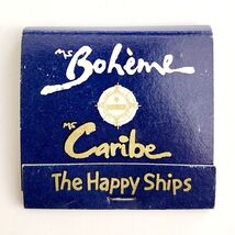 Commodore Cruise Line Vintage Matchbook MS Boheme MS Caribe Ship Unstruc... - $19.99