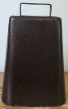 Vintage Hammered Copper Bronze Solid Metal Cowbell Handbell Instrument 6... - £62.90 GBP