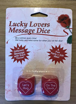 Lucky Lovers Message Dice - Red - New - Free Shipping - £8.11 GBP