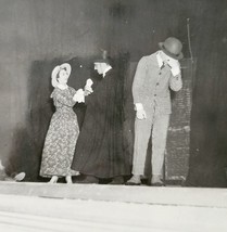 1954 Real Photo The Florist Shop Play Theater Scene 2 Union Officers Pen... - $749.69 MXN