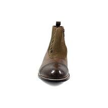 00083-209 Stacy Adams Madison Side Zip Brown Demi Boot Suede Leather Brown image 6