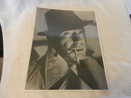 Humphrey Bogart Black &amp; White Photo #PP-115 Close-up with Hat 11 x 14 - £31.97 GBP