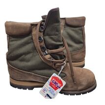Vtg NWT Rocky Leather Hiking Boots Br/Gr Sz 10 4042 - €93,58 EUR