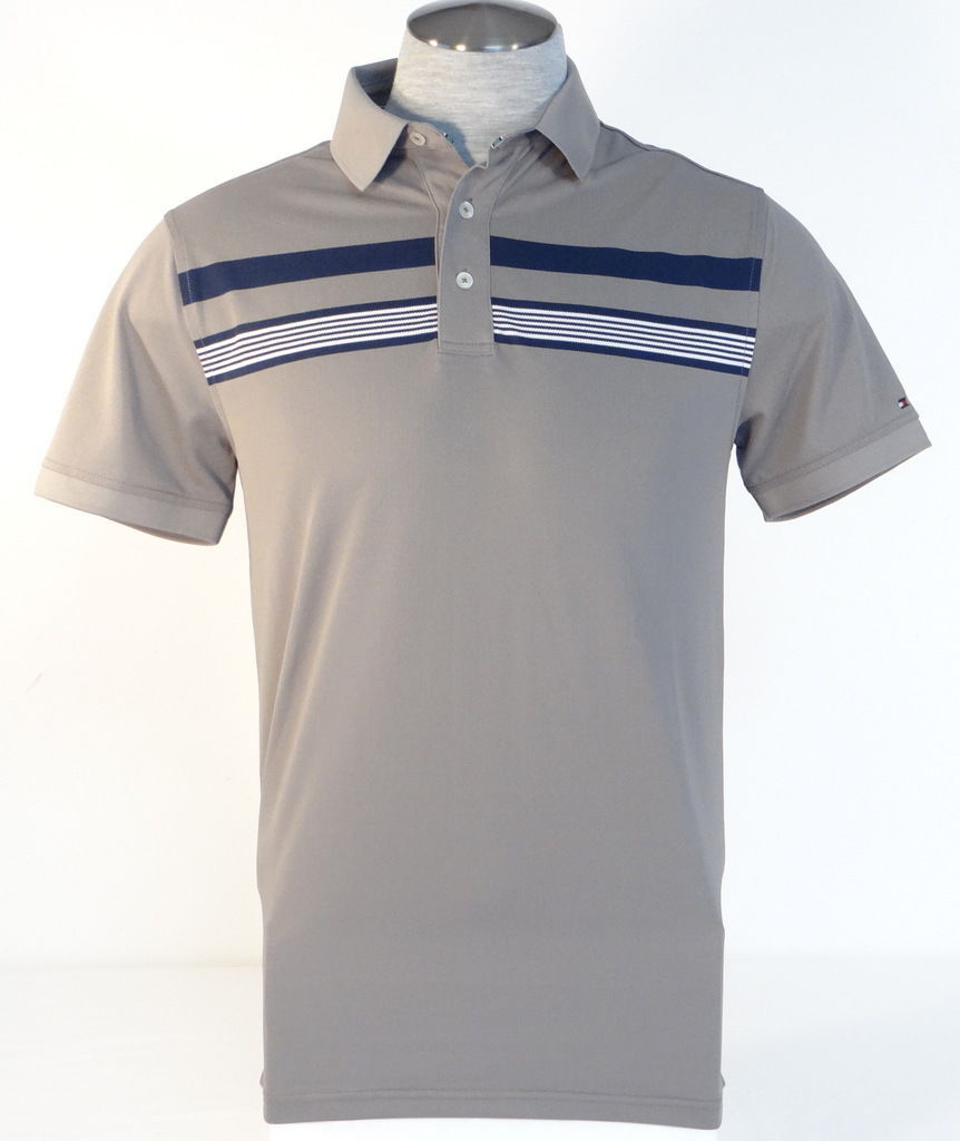 Primary image for Tommy Hilfiger Golf Gray Short Sleeve Polo Shirt Mens NWT