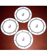 Kate Spade Lenox Donner Road Holiday Tidbit Plates 4PC Platinum Reindeer... - $88.11