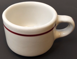 Syracuse Iroquois China Restaurant Ware Coffee Cups Red Stripe - £6.24 GBP