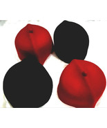 Traditional Igbo Wool Red Hat Cap . Black, Red  or Embelished Hat Isiagu... - €42,26 EUR+