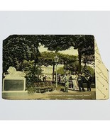 Antique 1908 Havana Cuba Central Park Postcard Lion Statue Men in Canoti... - $139.92 MXN
