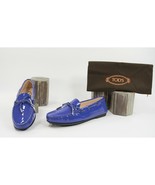 Tod's Gomma Lu Laccetto Purple Patent Leather Moccasins Driver Loafer 36.5 NIB - $5,914.58 MXN