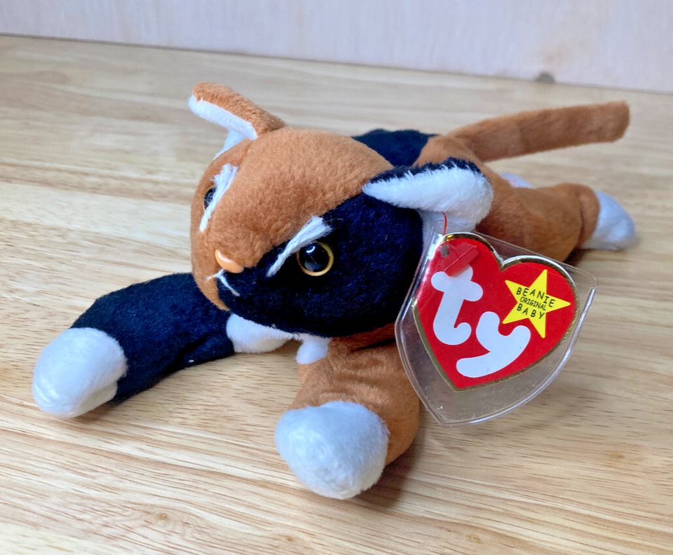 Chip the Cat - Ty Beanie Baby - Pristine  w/ P.V.C. Pellets and Tag Prot... - $15.79