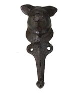 Pack Of 2 Cast Iron Farmhouse Rustic Pig Head Wall Coat Keys Leash Hats ... - $401.77 MXN