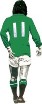 50x20.5cm Shaped George Best sticker decal football Northern Ireland wall car - $14.97