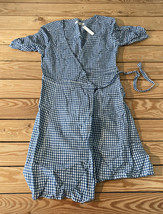 madewell NWT $118 Women’s Gingham wrap dress size XS blue S12 - £54.60 GBP