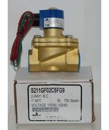 GC Valves S211GF02C5FG9 Brass Solenoid Valve 1 Inch NPT 2 Way NC - £261.06 GBP