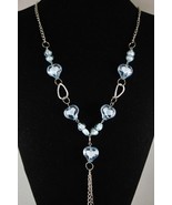NeW Blue Exquisite  Crystal Handcrafted Fashionable Heart Necklace Pendant - £4.73 GBP