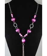 NEW Pink Exquisite  Crystal Handcrafted Fashionable Heart Necklace Pendant - £4.73 GBP