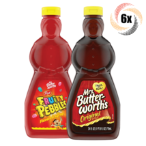 6x Bottles Mrs. Butterworth's Variety Flavor Syrup  | 24 fl oz | Mix & Match! - £41.27 GBP