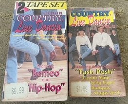 Learn Country Line Dancin&#39; 3 VHS tape lot 1992 Simitar Entertainment new... - $7.99