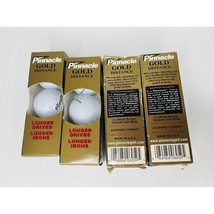 Golf Balls Gold LS Distance 4 Pack Set Pinnacle Sporting Goods Outdoors Bundle - $12.26