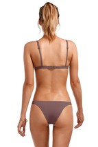 Vitamin A Swimwear Mauve Galet Ecolux Carmen Teeny Brazilian Bikini Bottom (L) - £63.07 GBP