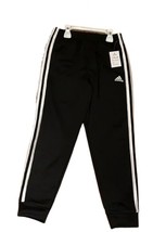 adidas Boys Side Stripe Pants Color Black Size 7 - £30.52 GBP
