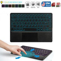 Wireless Bluetooth Keyboard Backlit Trackpad for Microsoft Surface Pro 7... - £34.35 GBP