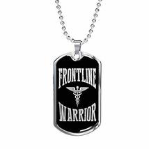 Express Your Love Gifts Frontline Warrior Distressed Caduceus Stainless Steel or - £35.58 GBP