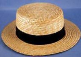 Straw Skimmer Hat / Boater Hat - £13.79 GBP