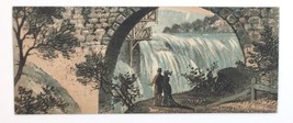 Victorian Trade Card Globe Baking Company Easter Promotion 1800s Waterfall - £15.33 GBP