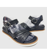 MIZ MOOZ WOMEN&#39;S SLINGBACK BUCKLE  PLATFORM  SANDALS  BLACK 37EU / 7US #... - $98.01