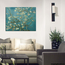 Almond Blossoms Van Gogh Oil Painting Modern Art Reproduction Hand Painted By Sk - £135.25 GBP