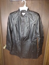 d &amp; co. Black Leather Jacket-Small - £20.03 GBP