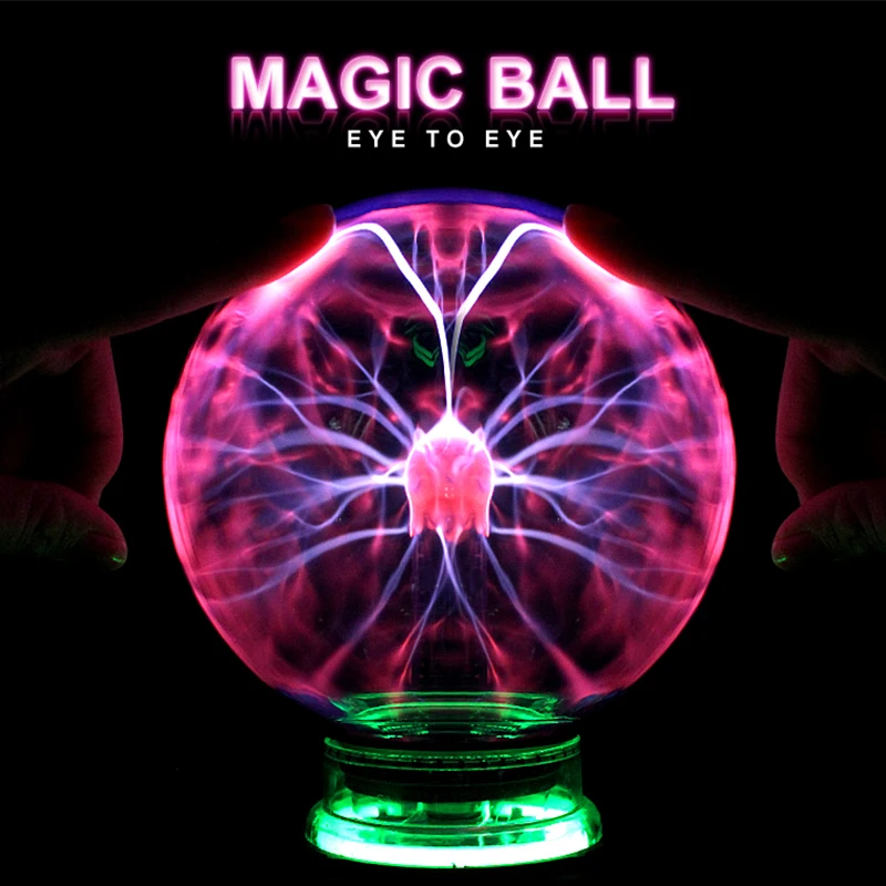 Novelty Magic Plasma Ball Light 3/4/5/6 Inch Night Light Christmas Kids Gift - £17.28 GBP+