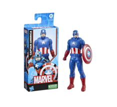 Marvel Captain America Action Figure Toy Super Hero 6in Tall - £5.68 GBP