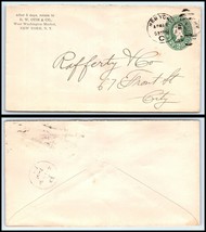 1898 US Ad Cover - B. W. Otis &amp; Co, New York, NY to City F9 - £2.32 GBP