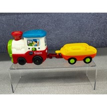 VTech Go Go Smart Wheels Train Engine &amp; Flatbed Trailer Toy Motorized Works - $25.23