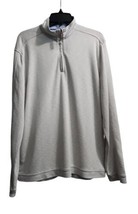 Johnston Murphy Sweater Mens XL Brown 1/4 Zip Preppy Pullover Long Sleev... - $26.45