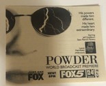 Powder Vintage Tv Guide Print Ad Sean Patrick Flannery Jeff Goldblum TPA23 - £4.66 GBP
