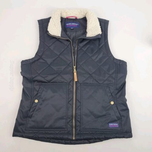 Bass Creek Outfitters Mens Vest Size L Outerwear Black  - $29.69