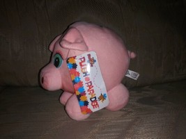 Toy Factory Plush Paradise Pig 6&quot; NWT Pink Green Blue Eyes 2019 One Pig Deal - £11.91 GBP