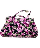 Vintage Morgans Make Up Bag Montreal Dept Store New Purple Floral 1970s New - $34.60