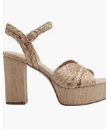 Marc Fisher LTD Chela Espadrille High Heel Platform Raffia Sandal natura... - €134,26 EUR