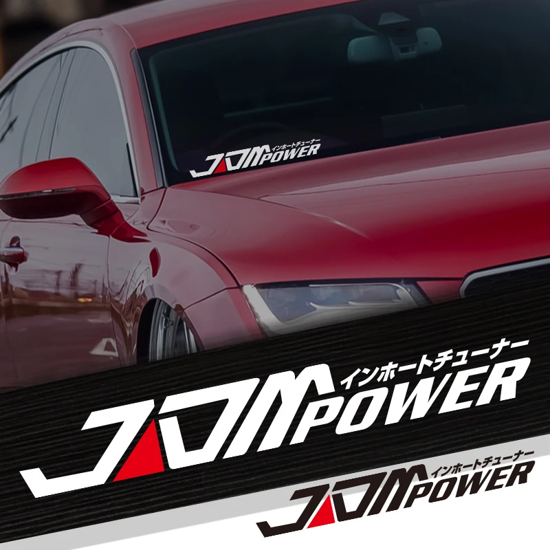 Noizzy JDM Power Car Stickers Auto Window Decals Vinyl Reflective for       Car  - $69.43