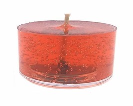24 pack Rust Colored Unscented Clear Mineral Oil Based Tea light Gel Can... - £16.76 GBP