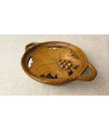 Small Vintage Swiss Weggiserlied Handcarved Vine Design Musical Fruit Bowl - $1,161.01 MXN