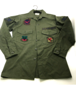 US Army Mens Long Sleeve VTG USAF Utility Shirt 8405-00-614-9970 Size 14... - $58.21 CAD