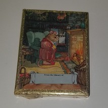 VTG NOS Antioch Bookplate Company Mouse Fireplace 50 Decorative Gummed Labels - £23.70 GBP