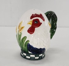 Dept 56 Salt Shaker Chicken Rooster Farm Country Egg Shape with Handle - £6.13 GBP