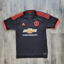 Adidas Manchester United Chevrolet 2015 Solid Soccer Jersey Kit Neon Mens Small - £19.77 GBP