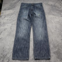 Calvin Klein Pants Mens 32 Gray Denim Mid Rise Straight Cut Casual Jeans - £23.20 GBP